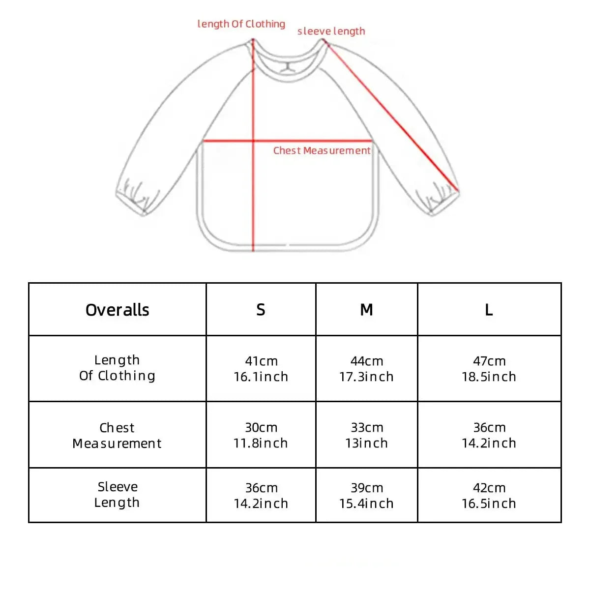 Peter Pan Collar Long Sleeve Baby Bib
