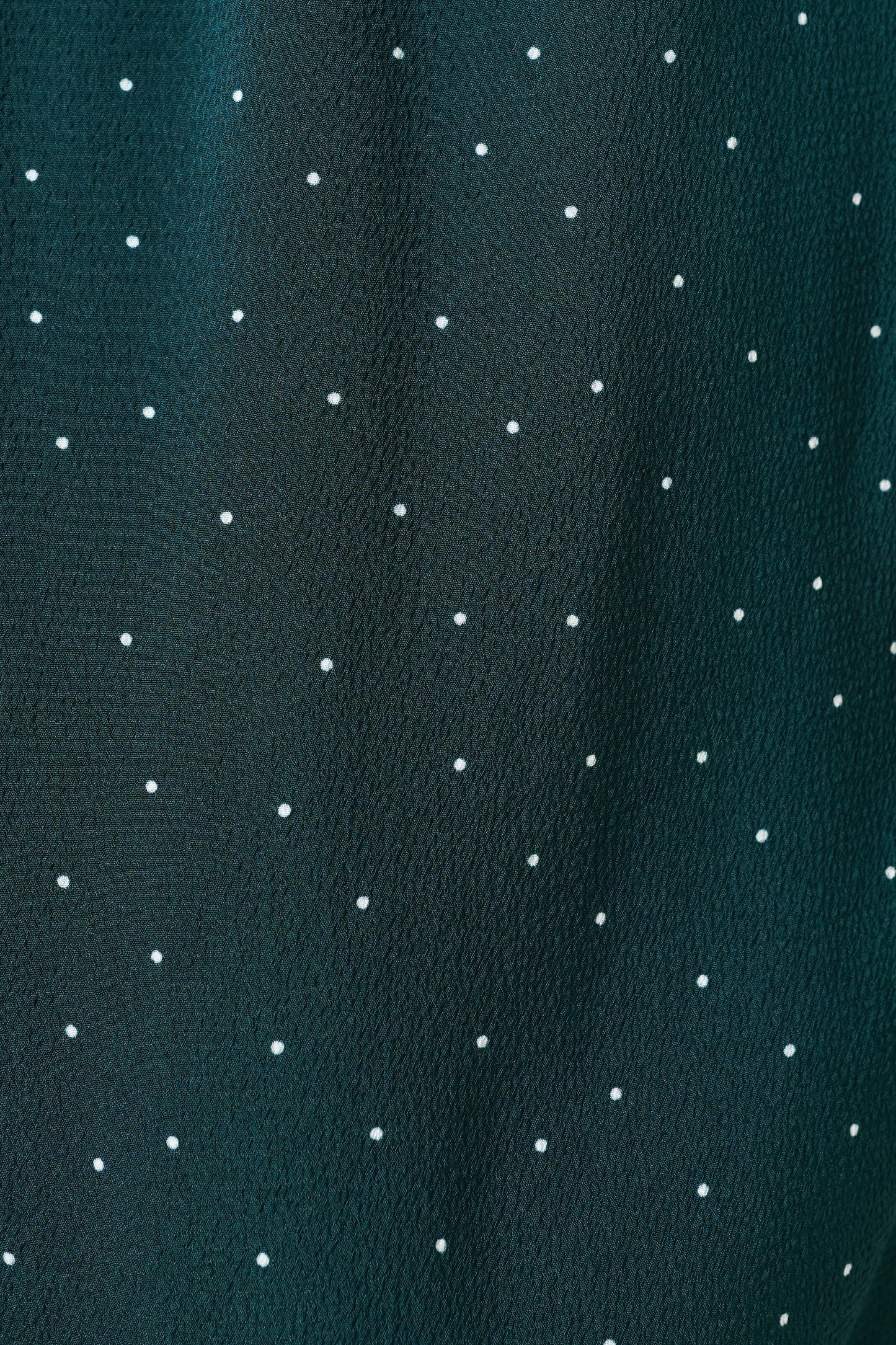 Saro Micro Dot Dark Green Bias Midi Skirt