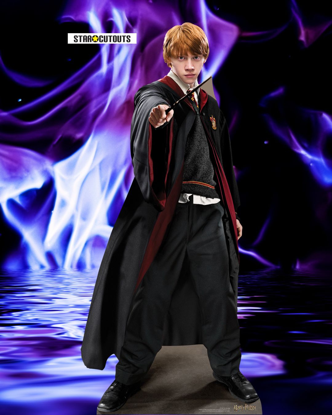 SC1467 Ron Weasley Wizard Lifesize Cardboard Cutout With Mini