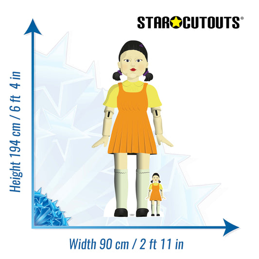 SC1694 Giant Doll Game Inspired Cardboard Cutout Height 194cm