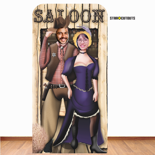 SC171 Wild West Stand In Cardboard Cut Out Height 186cm