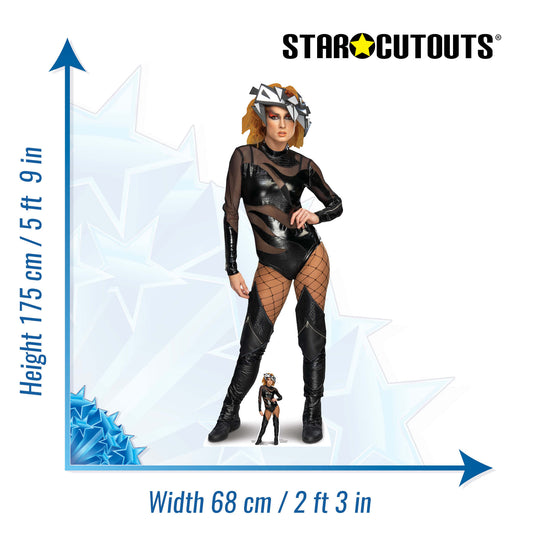 SC4157 Becky Lynch Black Outfit WWE Cardboard Cut Out Height 175cm