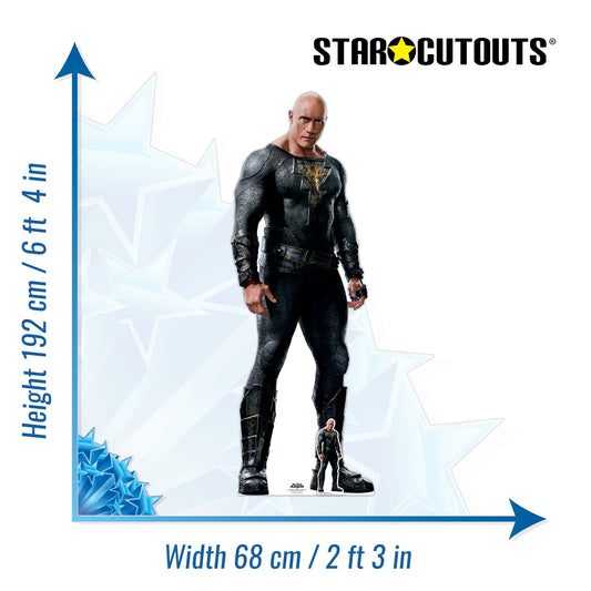 SC4170 Black Adam Dwayne Johnson Alternative Pose Cardboard Cut Out Height 192cm