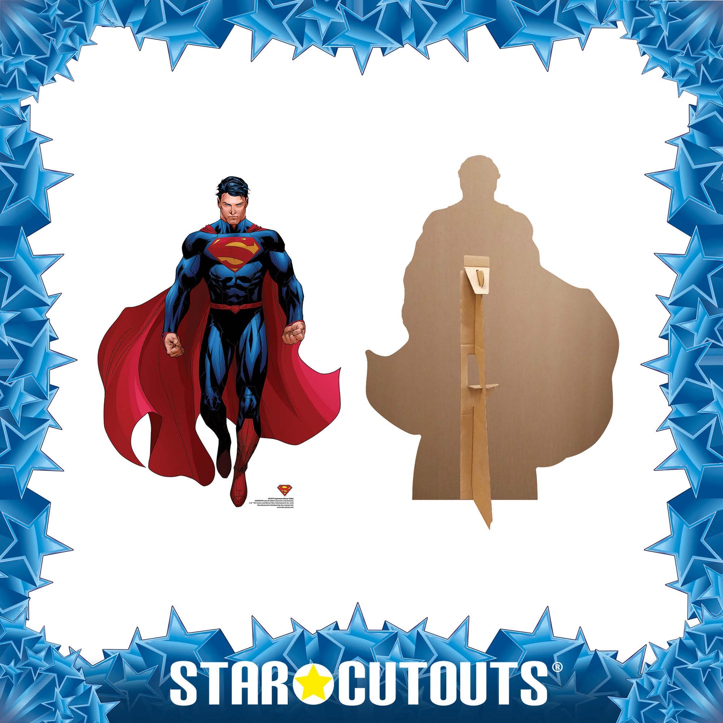 SC4273 Superman Style Cardboard Cut Out Height 92cm