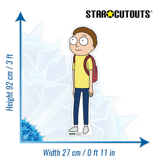 SC4312 Morty Smith Small - Rick and Morty Star Mini Cardboard Cut Out Height 92cm