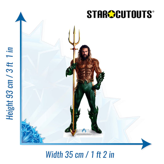 SC4434 Aquaman Lost Kingdom Jason Momoa Star Mini Cardboard Cut Out Height 93cm