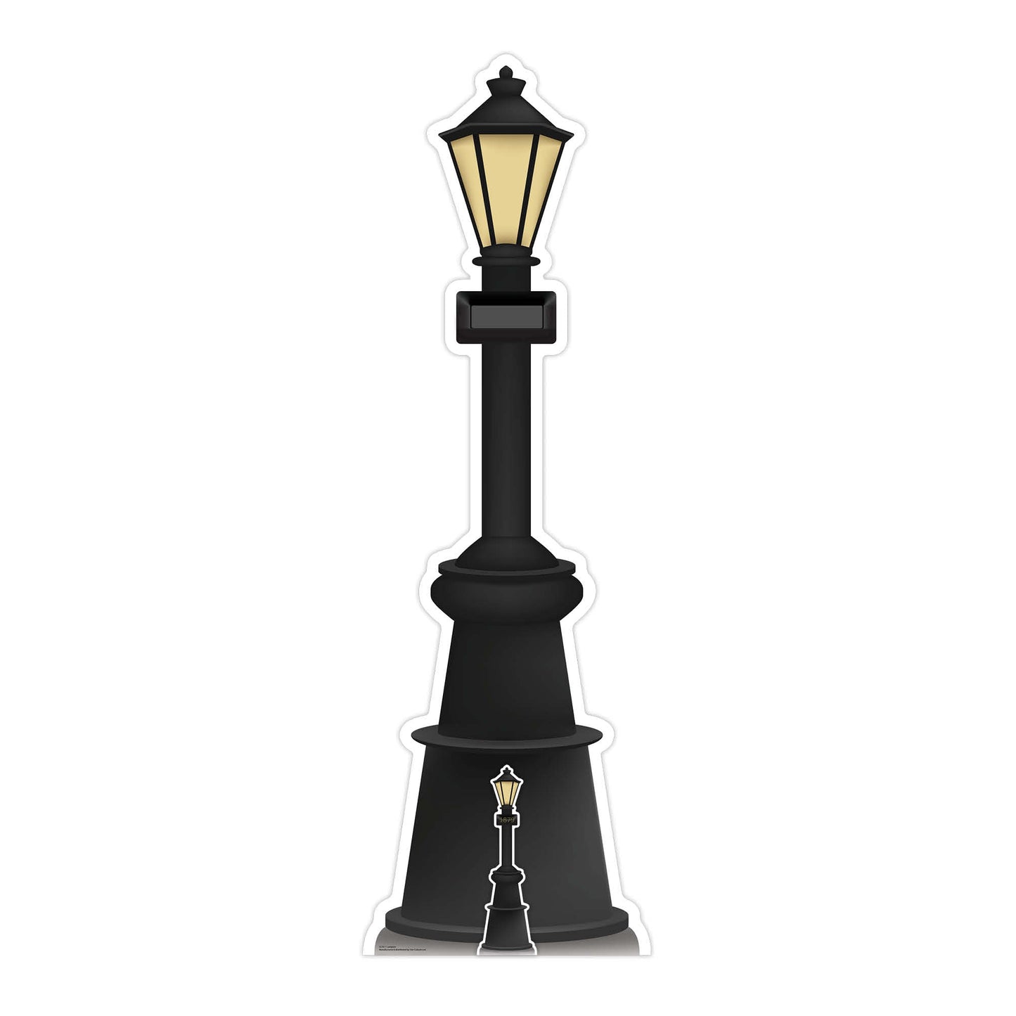 SC4458 Victorian Era Lampost Blank Sign Cardboard Cutout Height 189cm