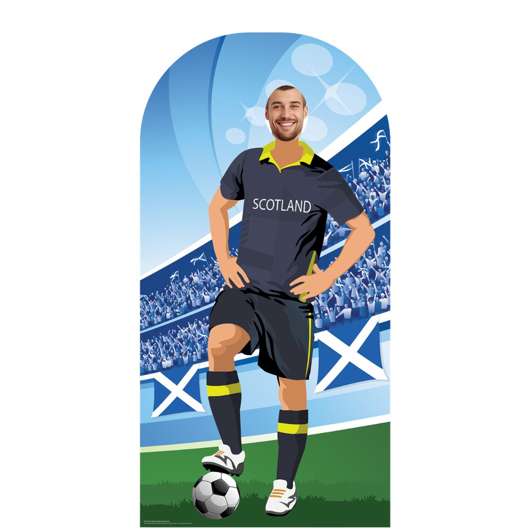 SC4470 Scotland World Cup 2026 Football Stand-In Cardboard Cutout Height 190cm