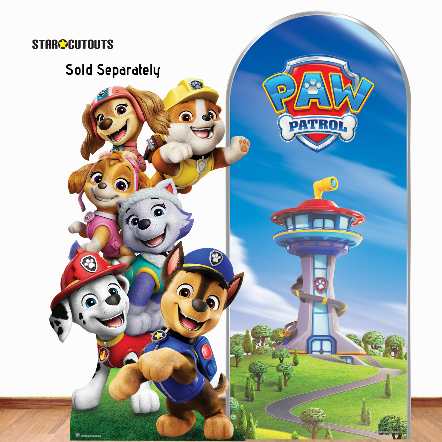 SC4600 Skye, Liberty and Everest Paw Patrol Multi Pack Bundle Cardboard Cut Outs Height 66cm