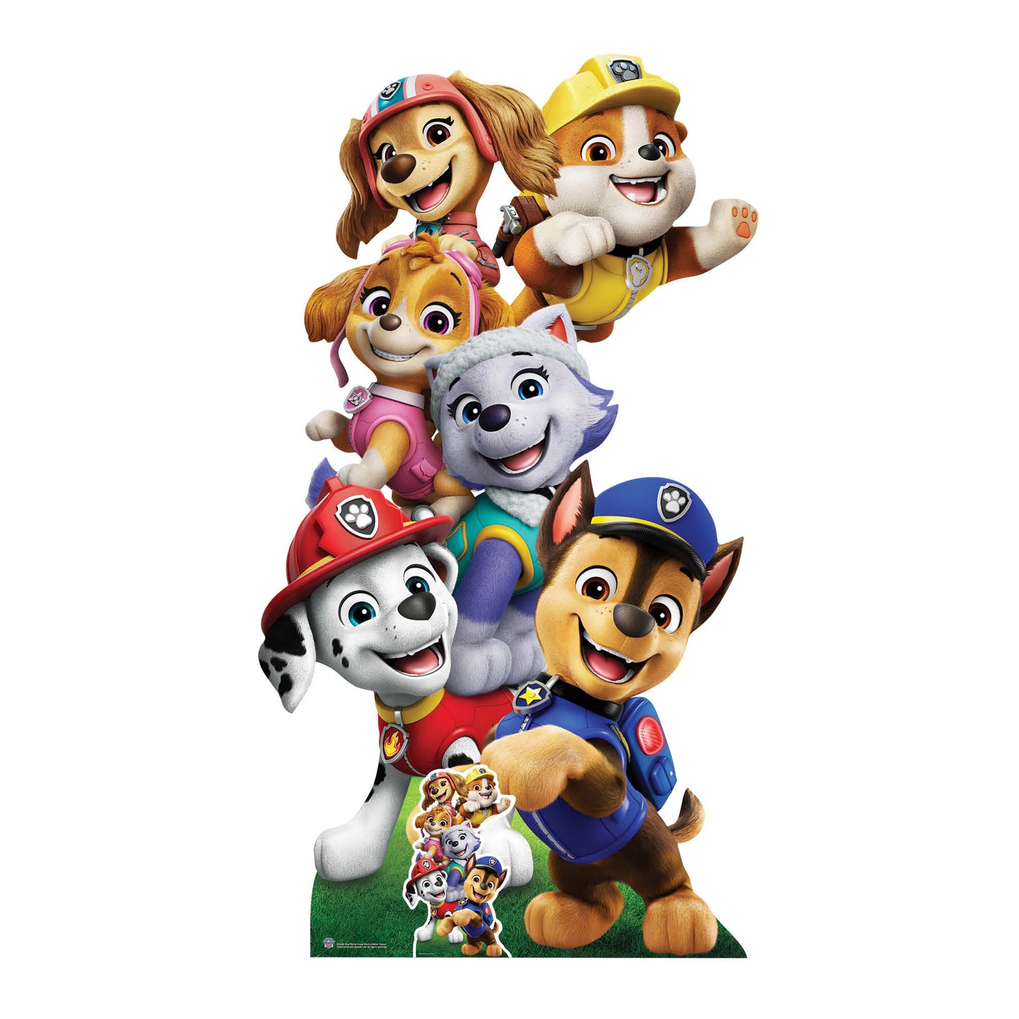 SC4602 Paw Patrol Group Shot Cardboard Cutout Height 164cm Paw Patrol Cardboard Cutouts UK | Kids Party Decorations
