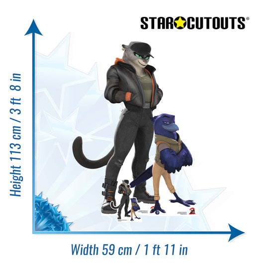 SC4811 Bad Guys Pack Kitty & Susan Cardboard Cut Out Height 113cm