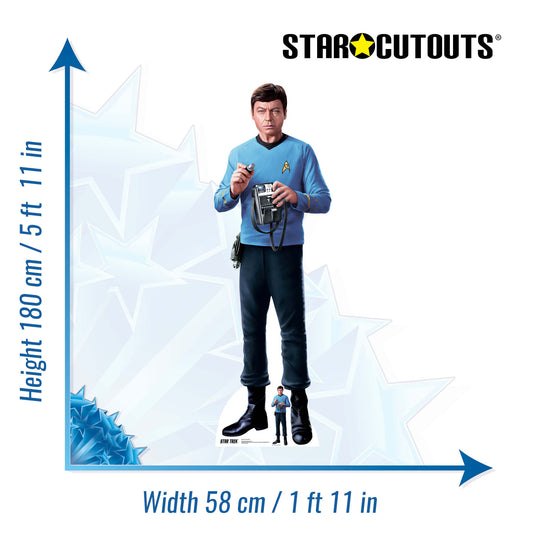 SC4813 Leonard McCoy Star Trek Cardboard Cutout Height 180cm