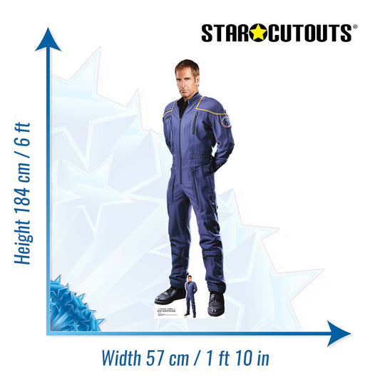 SC4823 Jonathan Archer Star Trek Cardboard Cutout Height 184cm