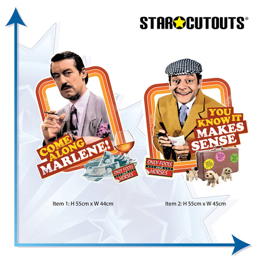 SC4876 Come Along Marlene & You Know It Makes Sense Wall Décor Cardboard Cut Out Height 59cm