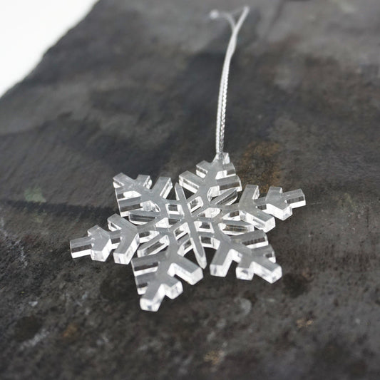 Outdoor Christmas Tree Decoration Snowflake Cheerful Festive Sparkling