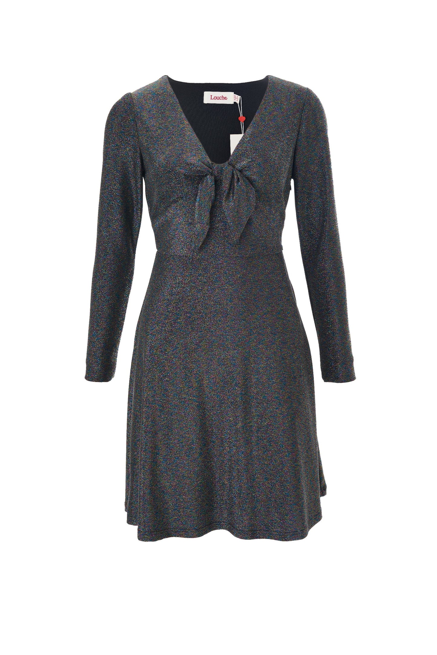 Sidney Sparkle Fit & Flare Mini Dress - Multi