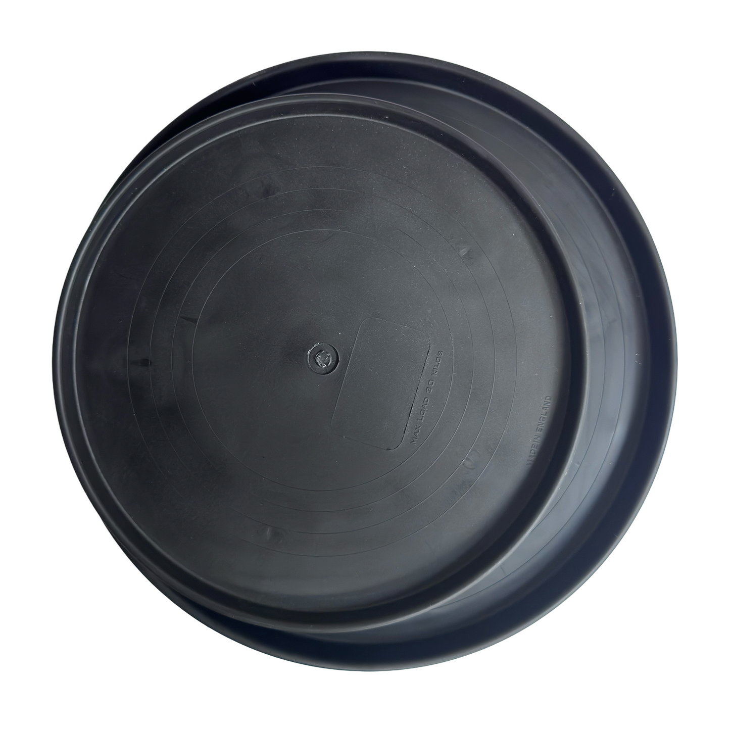 Patio Pot Trolley Set of 2 – Black – Medium 30 cm (20 kg) & Large 38 cm (50 kg) – Heavy Duty Plant Caddy