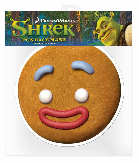 SM209 Gingerbread man Shrek Single Face Mask