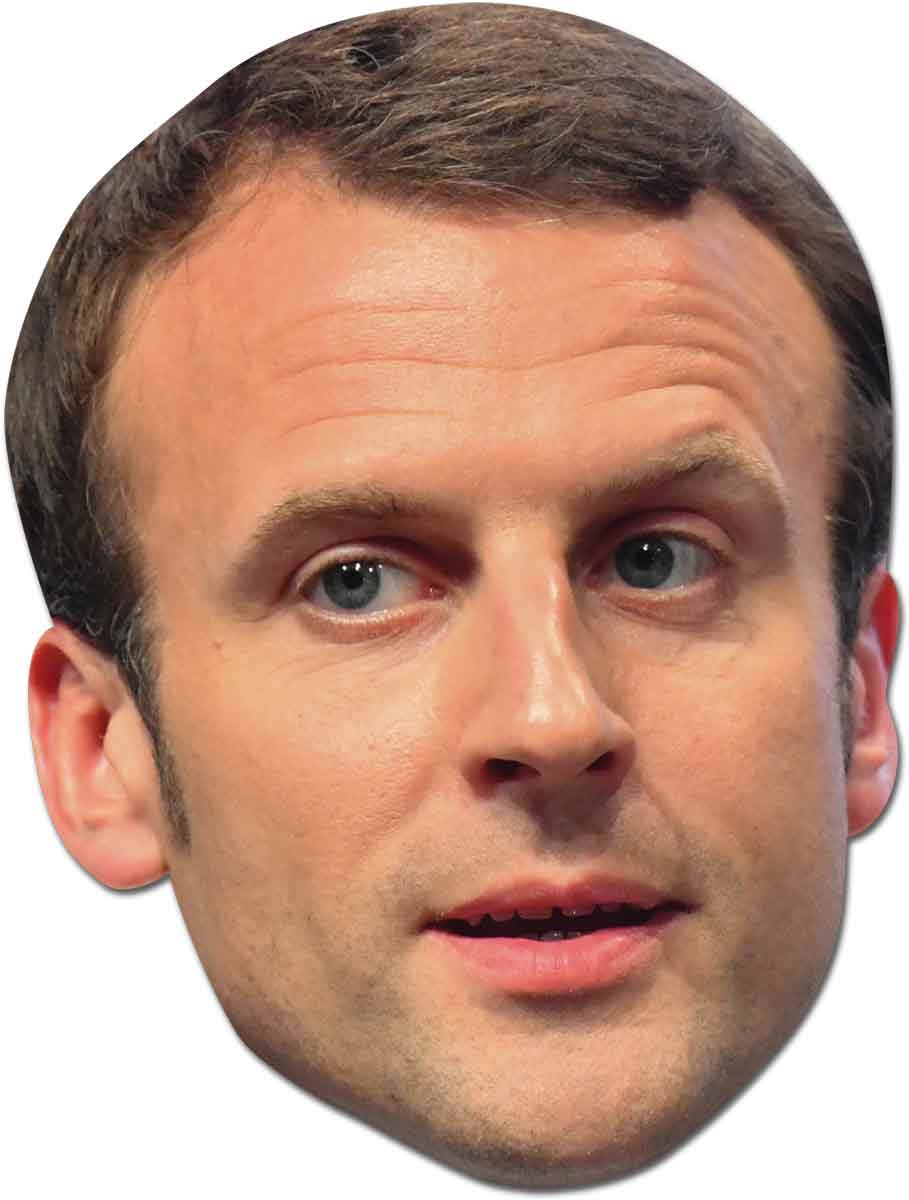 SM257 Emmanuel Macron Politician Single Face Mask