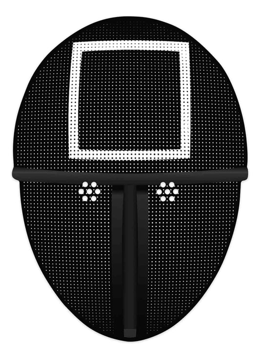 SM407 Fencing Square Inspired 1D Flat Star Party Single Face Mask