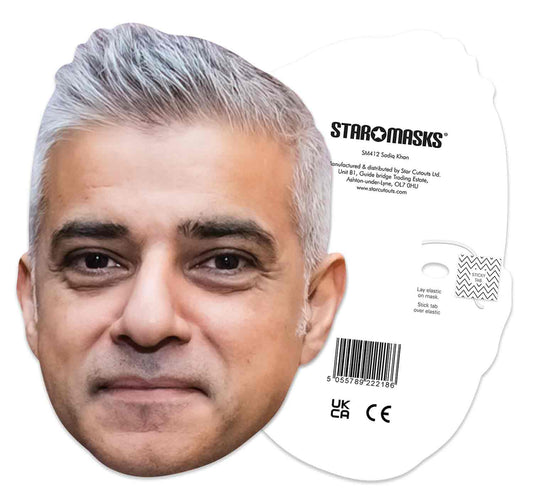 SM412 Sadiq Khan Politician Single Face Mask