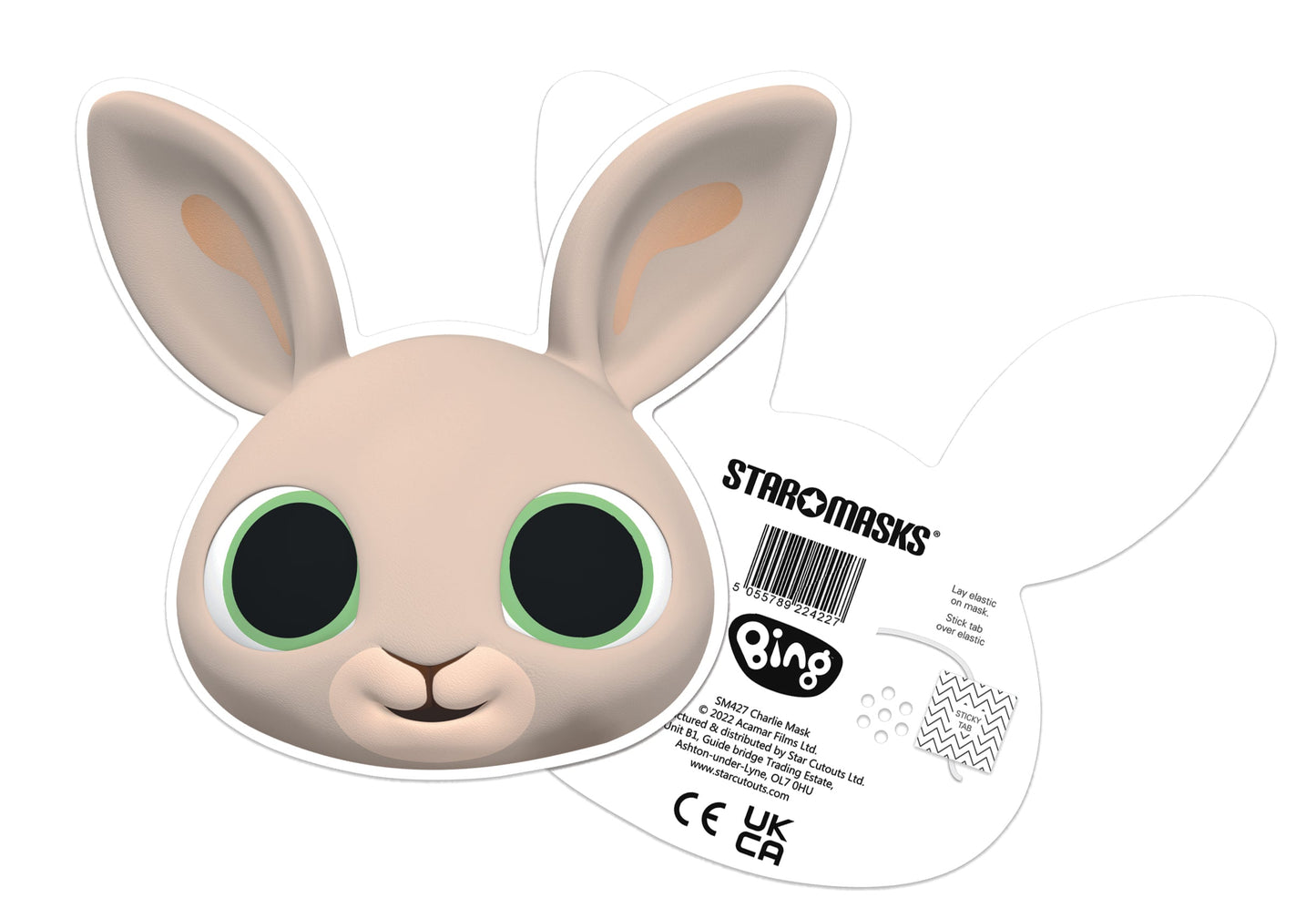 SM427 Charlie Bing Bunny Single Face Mask