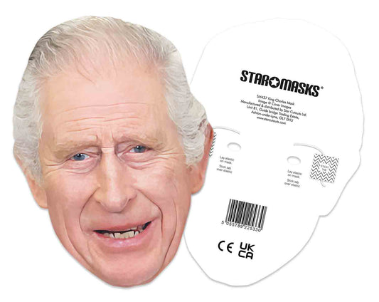 SM437 King Charles Smiling Royals Single Face Mask