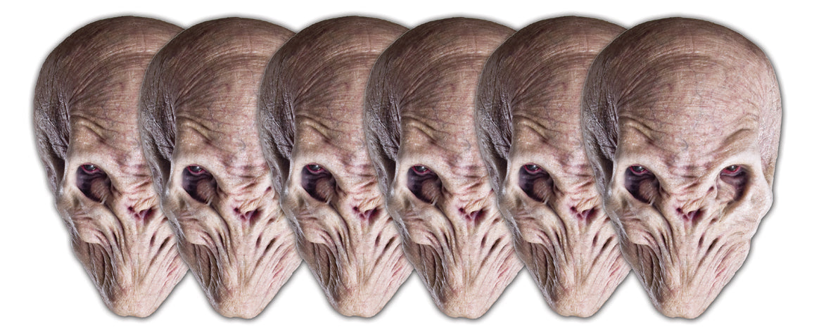 SMP29 Silent - Doctor Who Six Pack Cardboard Face Masks With Tabs and Elastic