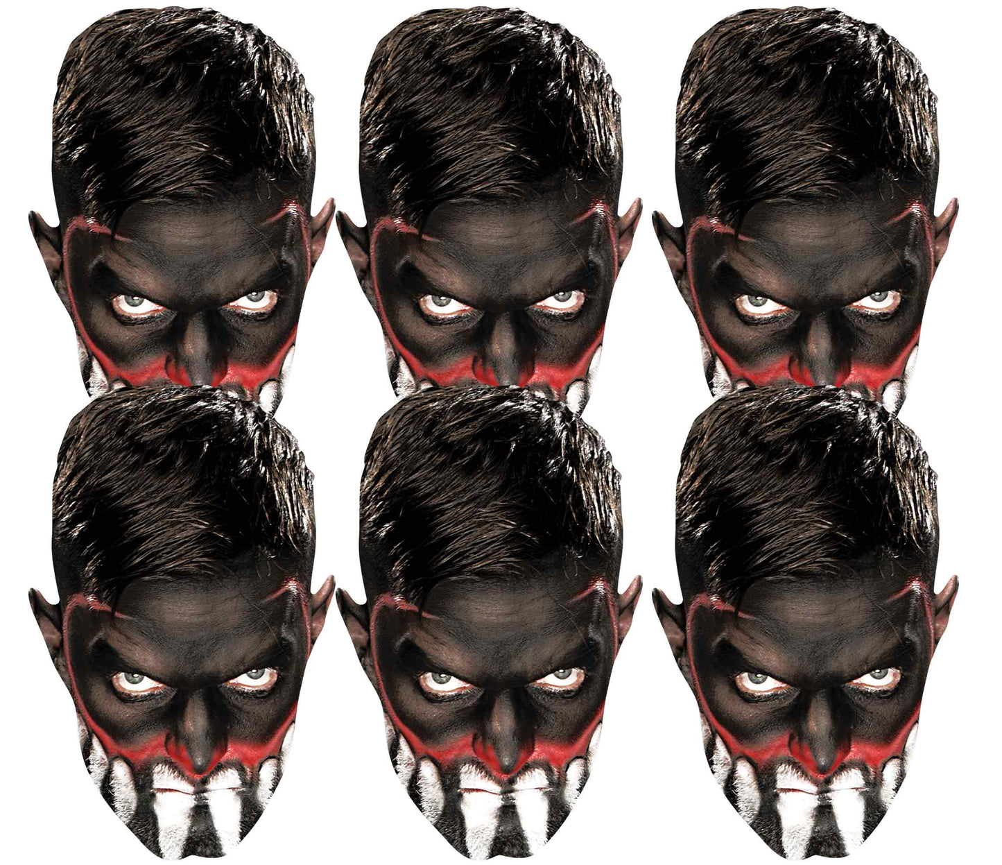 SMP417 Finn Balor WWE WWE Six Pack Cardboard Face Masks With Tabs and Elastic
