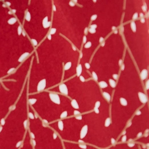 Louche Neelia Sprig Midi Dress - Burgundy (1)