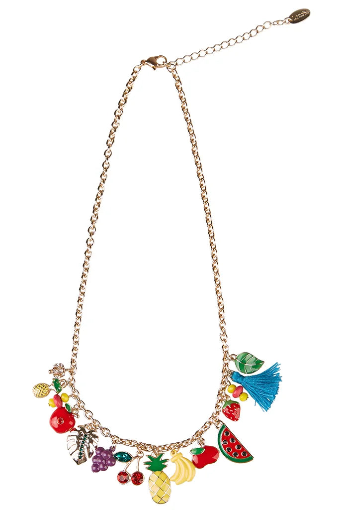 Stella Fruit Charm Gold Necklace