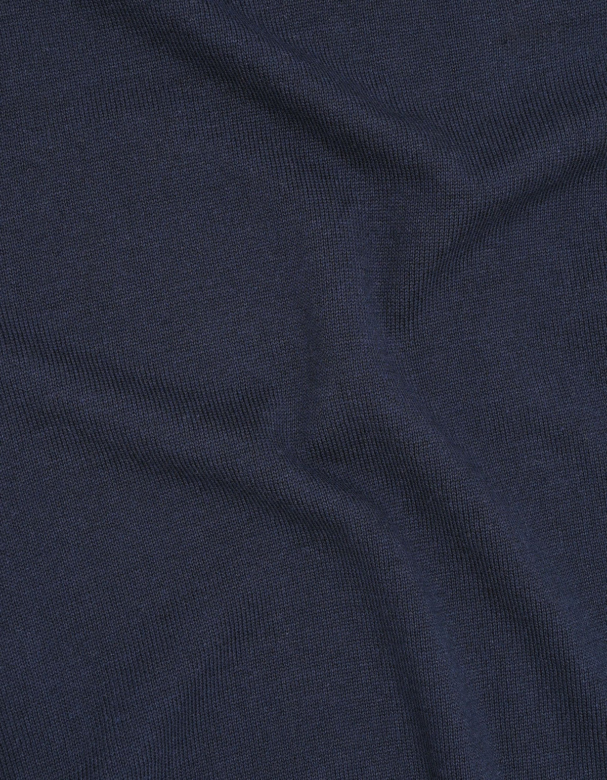 Navy Plain Fine Knit Polo