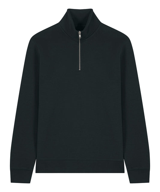 Organic Zip Neck Sweatshirt: Unisex