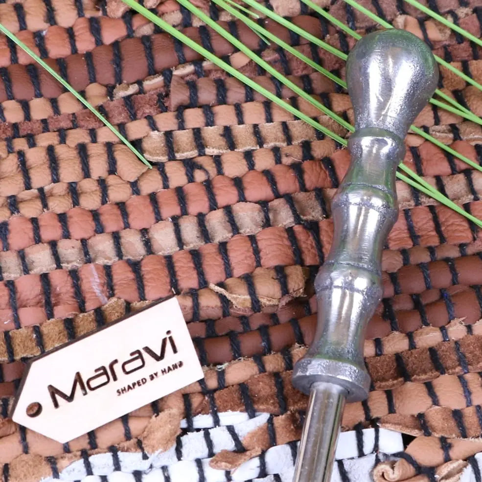 Sagara Long Handled Shoe Horn Metal Distressed Finish 54cm