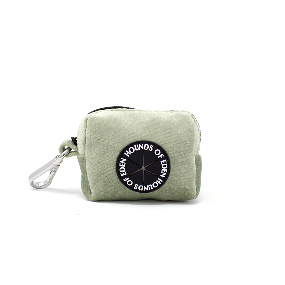 Sage Mist - Velvet Poop Bag/Treat Holder