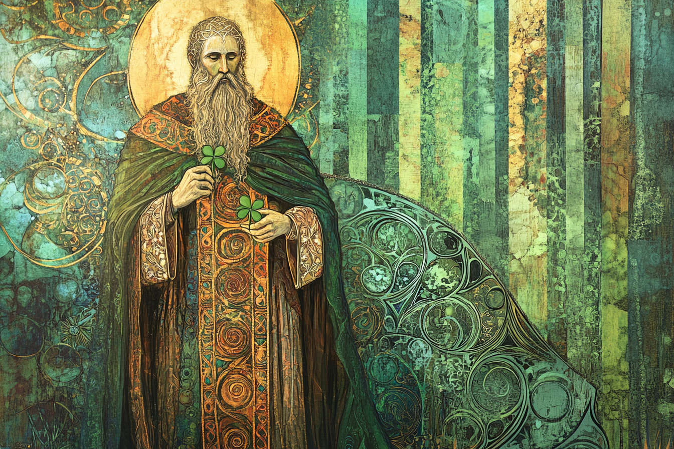 Saint Patrick’s Shamrock Canvas