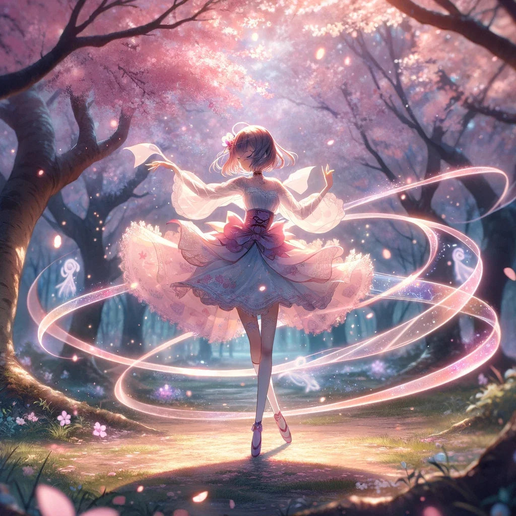 Sakura Dance Enchantment Cotton Cushion