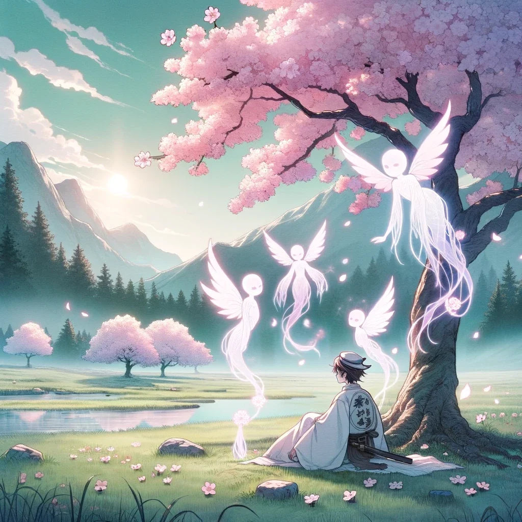 Sakura Spirit Whispers Cotton Cushion