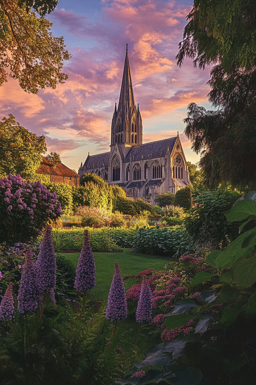Salisbury Cathedral Twilight Canvas