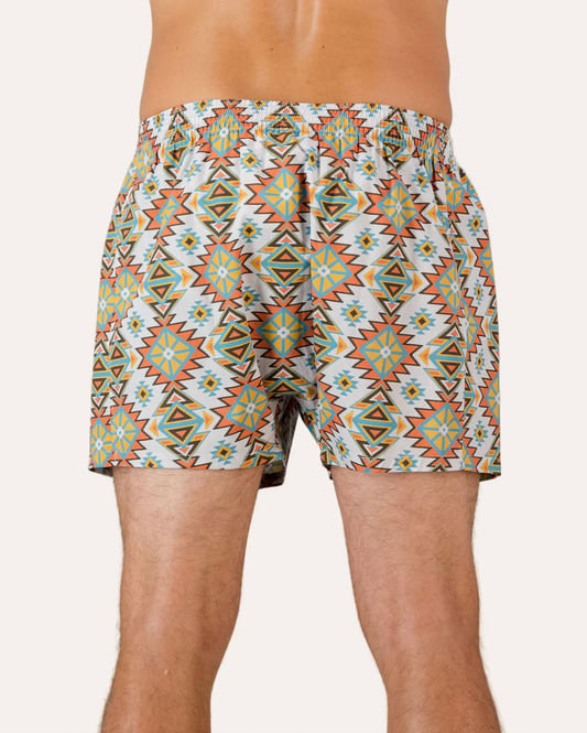Mens Boxer Shorts - Aztec