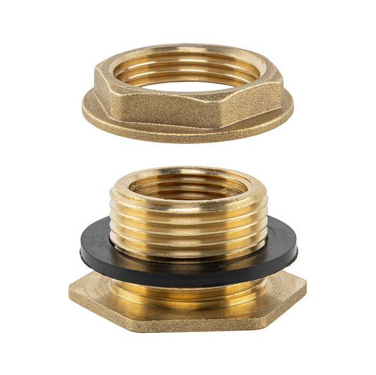 Water Butt Brass Kit 3/4" with Brass Barbed Tap