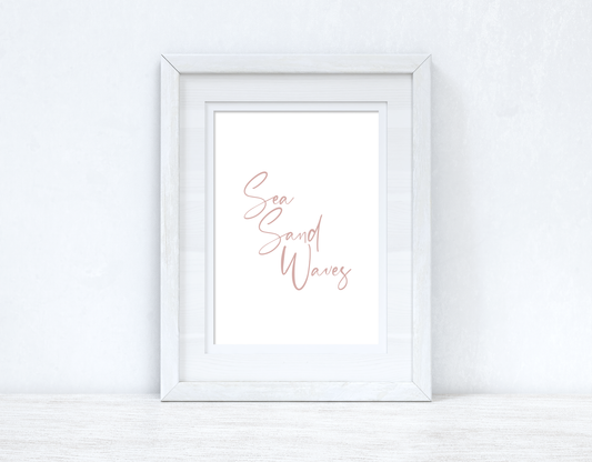 Sea Sand Waves Nude Summer Seasonal Wall Home Decor Print