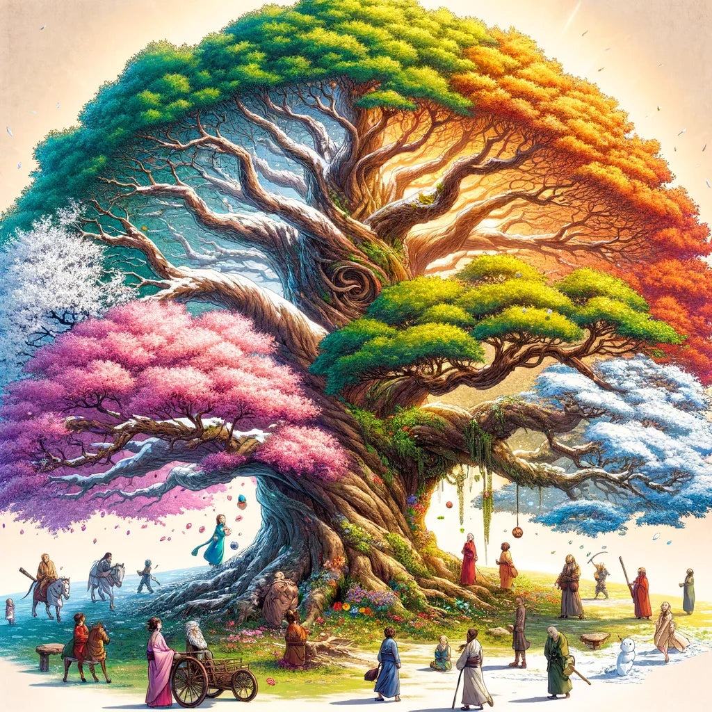 Seasons of Life Cotton Cushion