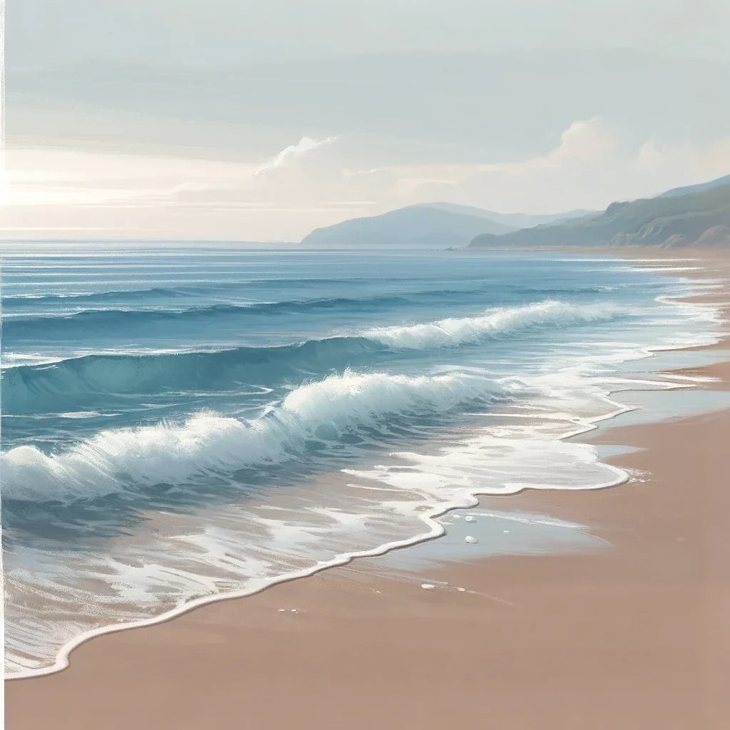 Serene Coastal Escape Canvas