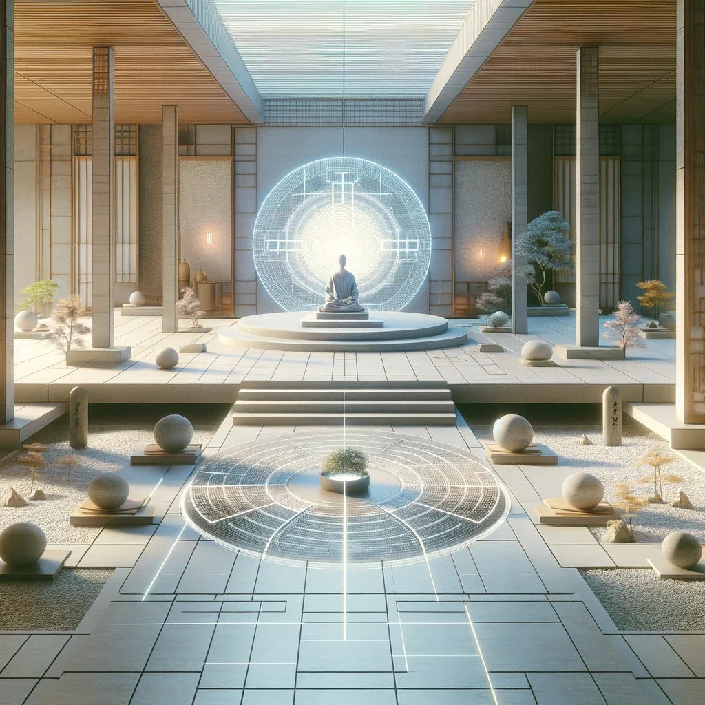 Serene Digital Zen Canvas