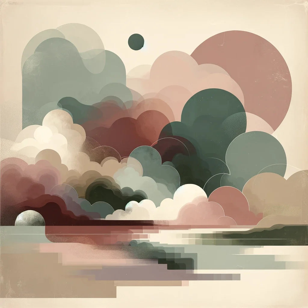 Serene Echoes Cotton Cushion