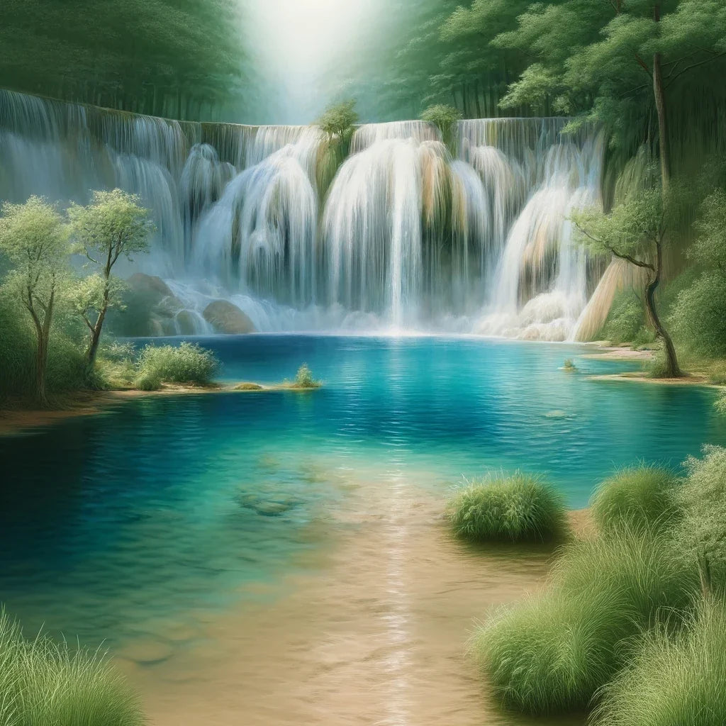 Serene Falls Canvas