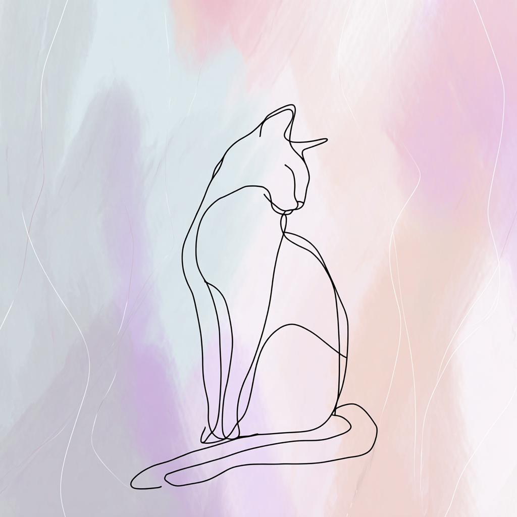 Serene Feline Canvas