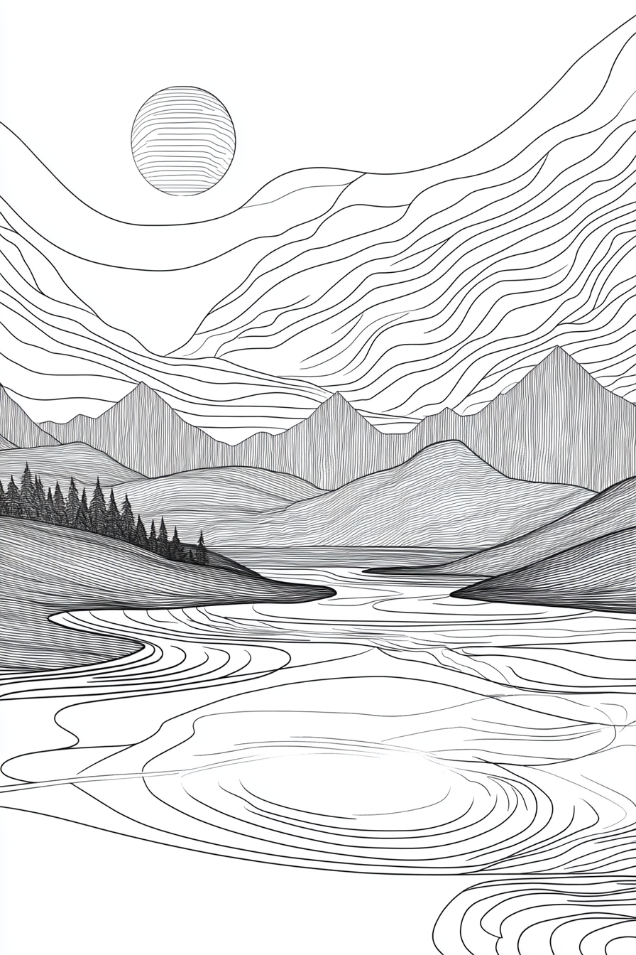 Serene Geometries Canvas