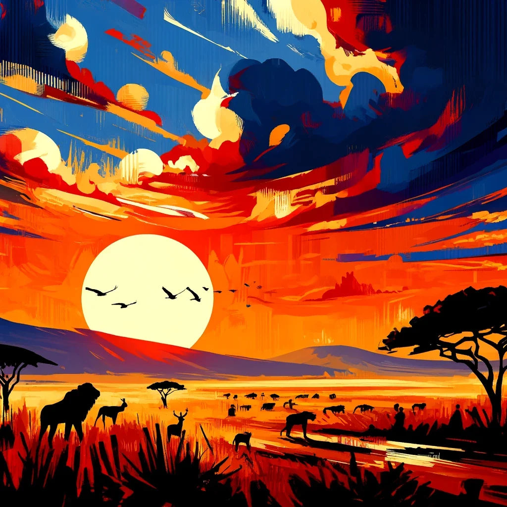 Serengeti Sunrise Canvas